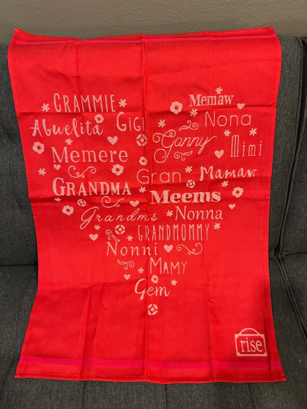 New names of grandmothers hand towel